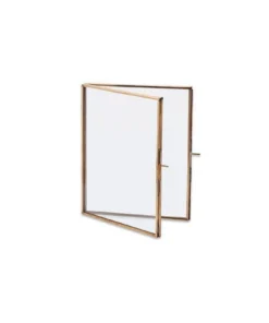 Nkuku Home Accessories Folded Danta Frame - Antique Brass