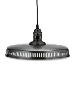 Nkuku Gabra Iron Flat Pendant - Large