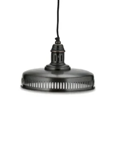 Nkuku Gabra Iron Flat Pendant - Small