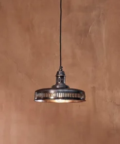 Nkuku Gabra Iron Flat Pendant - Small