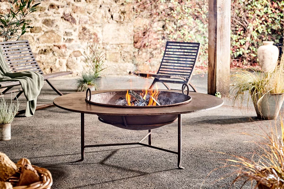 Nkuku Halali Kadai Fire Pit With Surround 3 Nkuku Halali Kadai Fire Pit With Surround