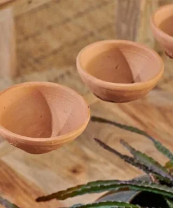 Nkuku Hampi Terracotta Tealights (Set Of 3) New Arrivals