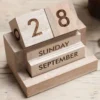 Nkuku Hansa Wooden Calendar Home Accessories