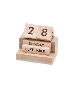 Nkuku Hansa Wooden Calendar Home Accessories