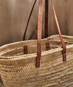 Nkuku Hasani Moroccan Shopper - Long Handles Soft Furnishings