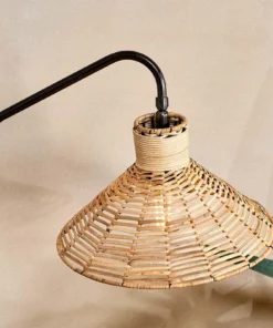 Nkuku New Arrivals Hathwa Rattan Desk Lamp