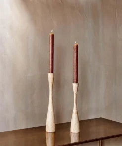Nkuku Home Accessories Himba Mango Wood Candlestick