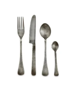 Nkuku Huri Cutlery Set - Burnt Silver (Set Of 16) 10 Nkuku Huri Cutlery Set - Burnt Silver (Set Of 16)