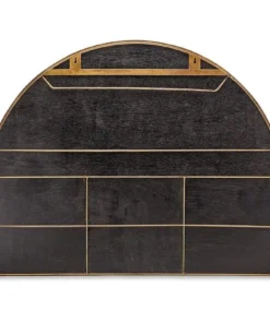 Nkuku Home Accessories Imoma Iron Overmantel Arch Mirror - Brass