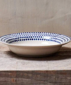 Nkuku Indigo Drop Pasta Bowl