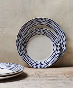 Nkuku Indigo Drop Plates