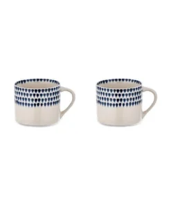Nkuku Tableware Indigo Drop Small Mug (Set Of 2)