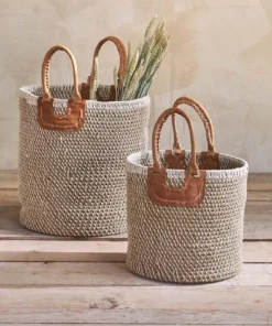 Nkuku Indra Coil Basket - Natural Soft Furnishings