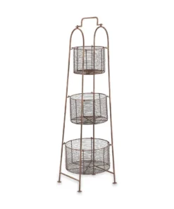 Nkuku Inkollu Three-Tiered Storage Stand Kitchen