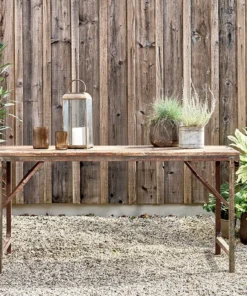 Nkuku Ishan Reclaimed Folding Dining & Coffee Table Living Room