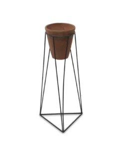 Nkuku Jara Terracotta Planter With Stand Home Accessories