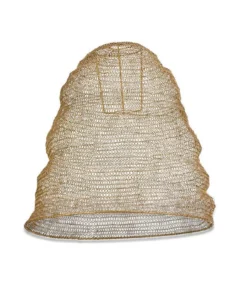 Nkuku Jatani Brass Wire Lampshade - Antique Brass Large