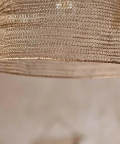 Nkuku Jatani Brass Wire Lampshade - Antique Brass Large