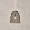 Nkuku Jatani Rust Wire Lampshade - Small Oval 2 Nkuku Jatani Rust Wire Lampshade - Small Oval