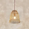 Nkuku Jatani Brass Wire Lampshade - Small Oval