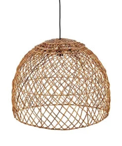Nkuku Kaithur Rattan Dome Lampshade - Large