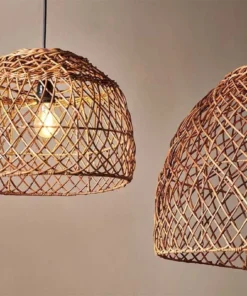 Nkuku Kaithur Rattan Dome Lampshade - Large