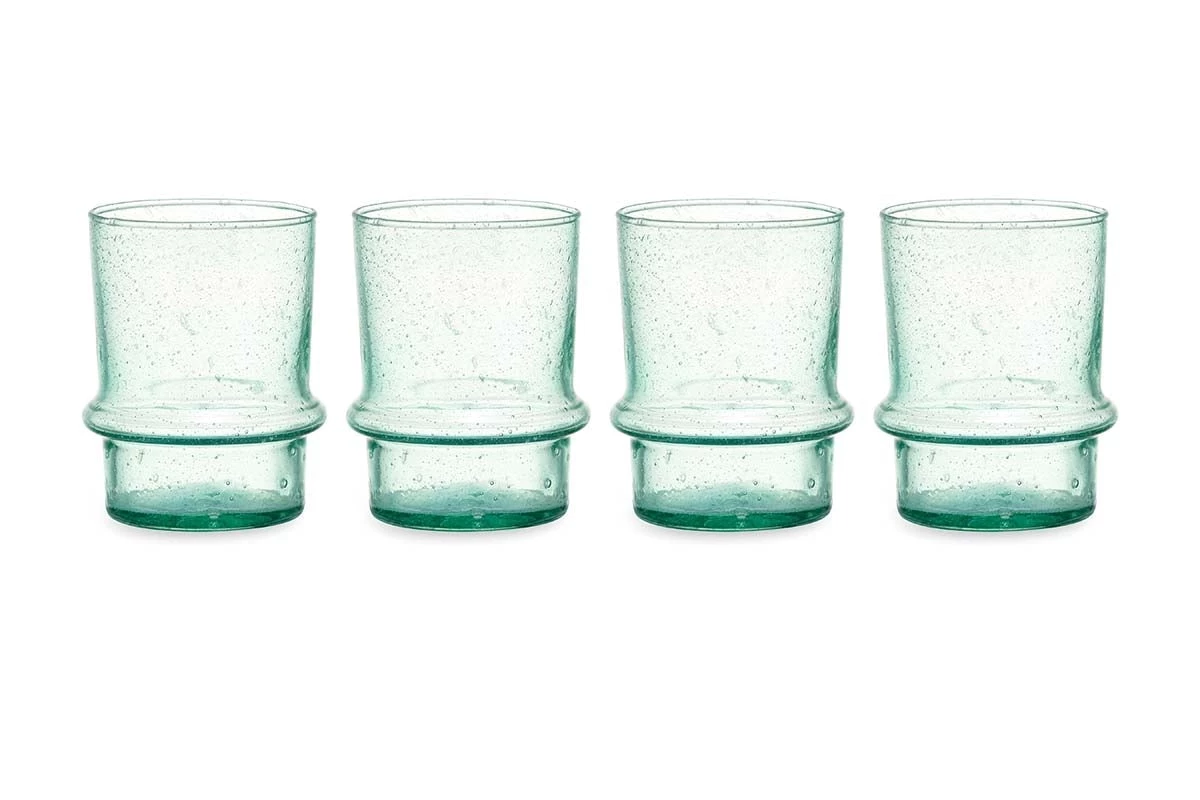 Nkuku New Arrivals Kaneti Bubble Tumbler - Aqua - Small (Set Of 4) 7 Nkuku New Arrivals Kaneti Bubble Tumbler - Aqua - Small (Set Of 4)