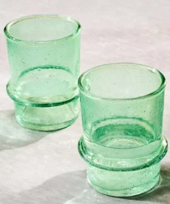 Nkuku New Arrivals Kaneti Bubble Tumbler - Aqua - Small (Set Of 4) 9 Nkuku New Arrivals Kaneti Bubble Tumbler - Aqua - Small (Set Of 4)