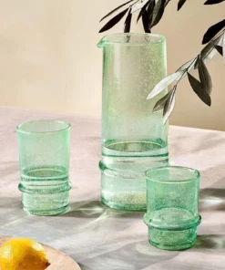 Nkuku New Arrivals Kaneti Bubble Tumbler - Aqua - Small (Set Of 4) 10 Nkuku New Arrivals Kaneti Bubble Tumbler - Aqua - Small (Set Of 4)