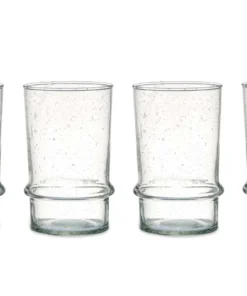 Nkuku New Arrivals Kaneti Bubble Tumbler - Clear - Large (Set Of 4)