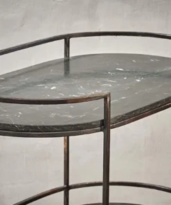 Nkuku Karoko Marble Drinks Table Living Room