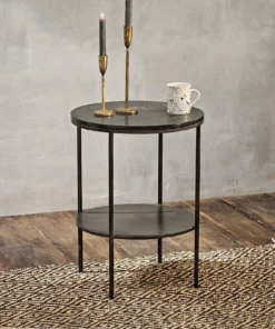 Nkuku Living Room Karoko Marble Side Table