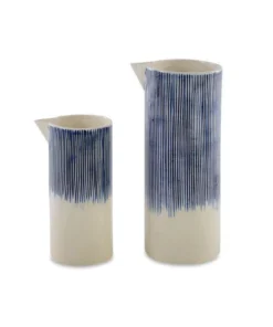 Nkuku Tableware Karuma Ceramic Jug - Blue & White
