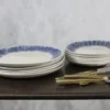 Nkuku Karuma Ceramic Plate - Blue & White