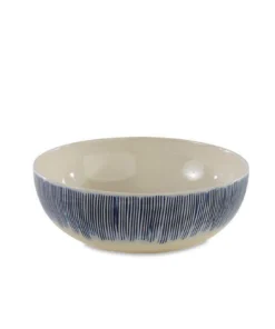 Nkuku Tableware Karuma Ceramic Serving Bowl - Blue & White
