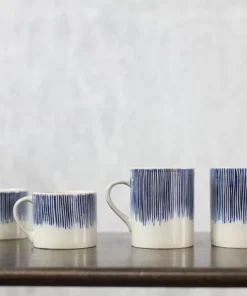 Nkuku Tableware Karuma Ceramic Small Mug - Blue & White (Set Of 2) 11 Nkuku Tableware Karuma Ceramic Small Mug - Blue & White (Set Of 2)