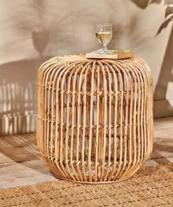 Nkuku New Arrivals Kedarpur Rattan Side Table