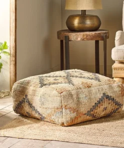 Nkuku Kesu Kilim Pouf - Large New Arrivals