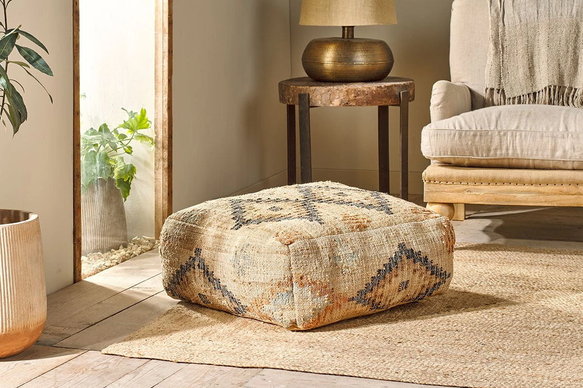 Nkuku Kesu Kilim Pouf - Large New Arrivals 7 Nkuku Kesu Kilim Pouf - Large New Arrivals