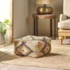 Nkuku New Arrivals Kesu Kilim Pouf - Small 2 Nkuku New Arrivals Kesu Kilim Pouf - Small