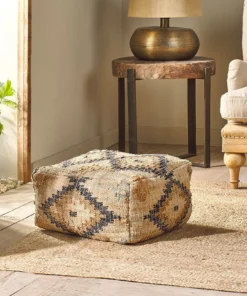 Nkuku New Arrivals Kesu Kilim Pouf - Small