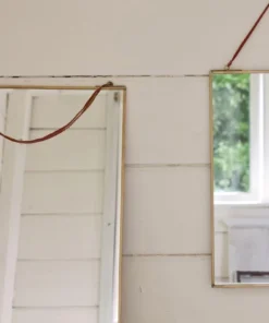 Nkuku Home Accessories Kiko Antique Brass Mirror