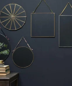 Nkuku Home Accessories Kiko Antique Brass Mirror