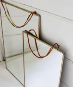 Nkuku Home Accessories Kiko Antique Brass Mirror