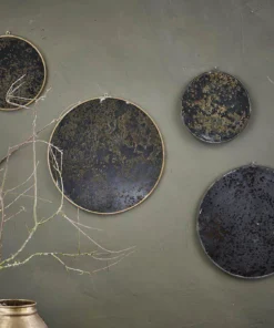 Nkuku Kiko Oiled Decorative Mirror - Antique Brass Home Accessories