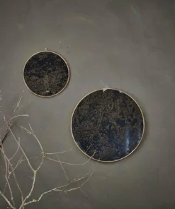 Nkuku Kiko Oiled Decorative Mirror - Antique Brass Home Accessories