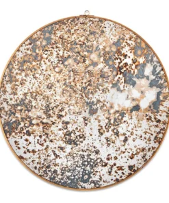 Nkuku Kiko Oiled Decorative Mirror - Antique Brass Home Accessories