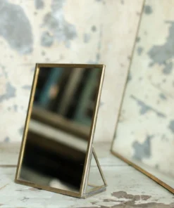 Nkuku Kiko Standing Mirror Brass Home Accessories