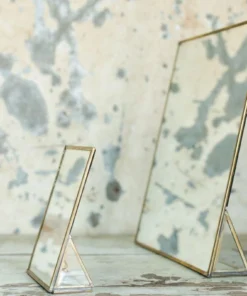 Nkuku Kiko Standing Mirror Brass Home Accessories