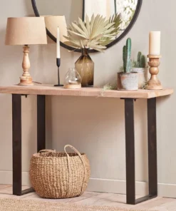 Nkuku Kiri Mango Wood Console Table New Arrivals